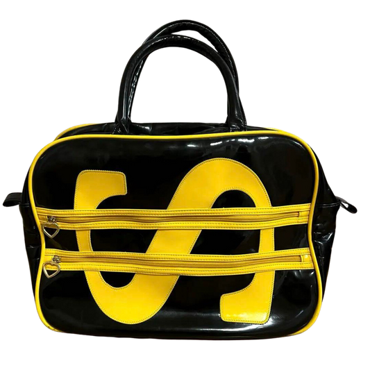 Moschino Money Sign Boston Bag