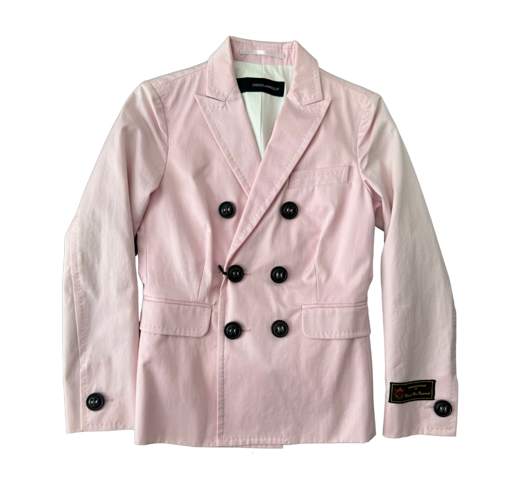 Dsquared² Pink Blazer & Shorts Set