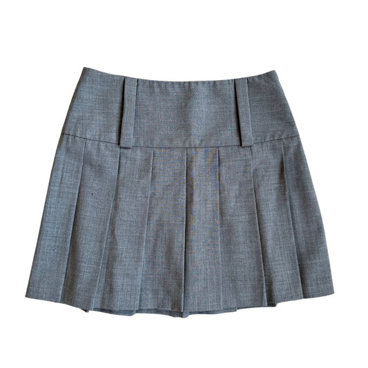 Dolce & Gabbana Thick Belted Pleated Mini Skirt